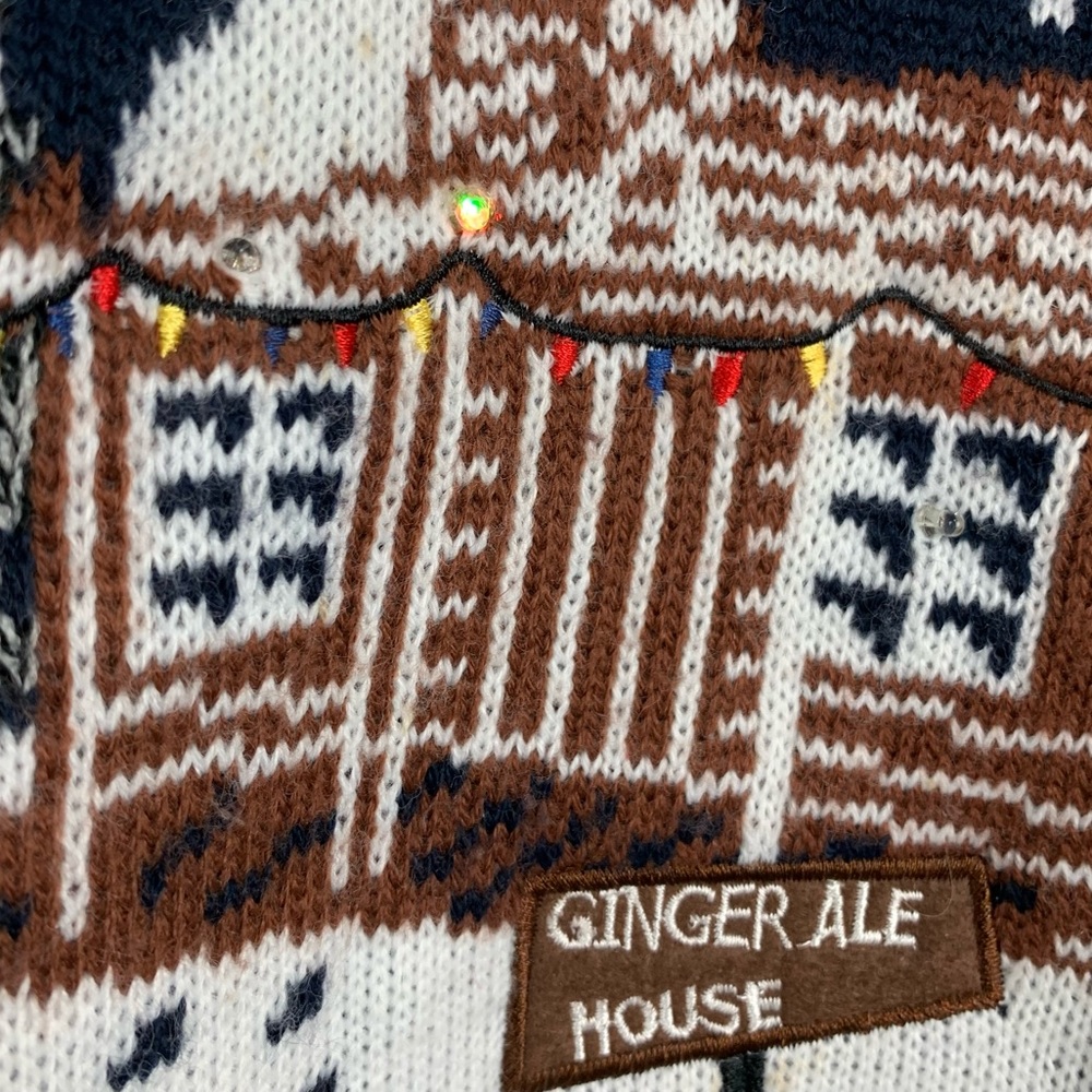 Christmas Ugly Sweater Gingerbread Man Light Up - Picture 4 of 15